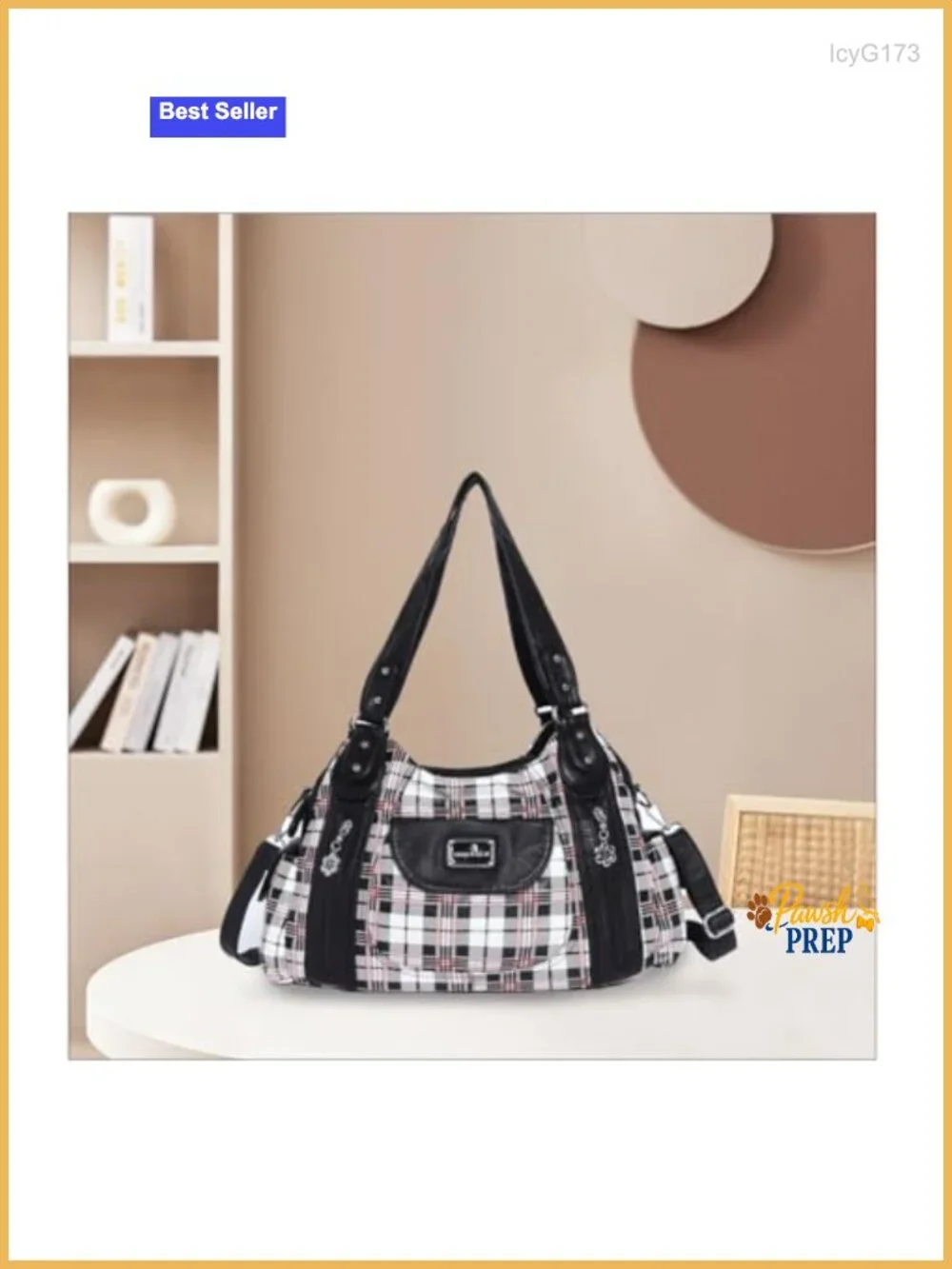 Washed PU Leather Hobo Tote Shoulder Bag Crossbody Purse Women's Large Satchel